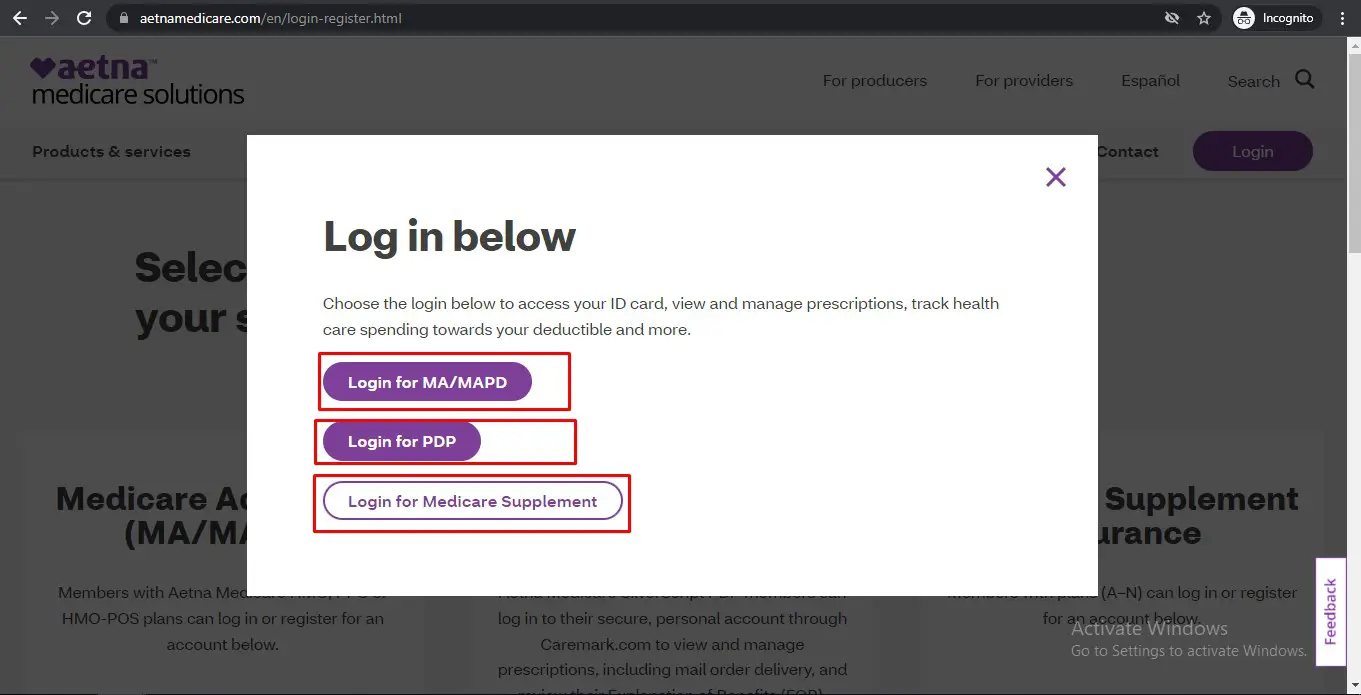 Aetna Medicare Account Login Medicare Login HQ