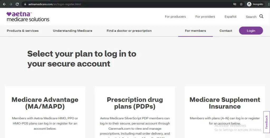 Aetna Medicare Silverscript Login Medicare Login HQ